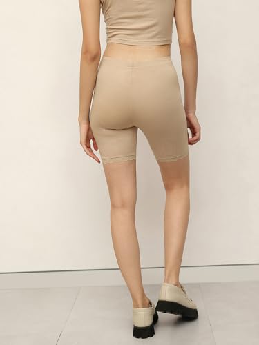 Image of ESPRESSO Women's Viscose Lycra Shorts for Under Dresses (Regular and Plus Size)