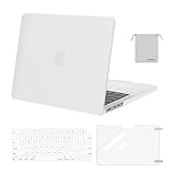 MOSISO Compatible with MacBook Pro 14 inch Case M5 2026 M4 2025 M3 M2 M1 2024-2021 A3427 A3426 A3434 A3112 A3185 A3401 A2918 A2992 A2779 A2442,Hard Case&Keyboard Skin&ScreenFilm&Pouch, White