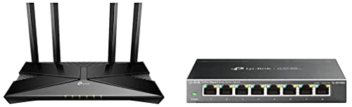 Image of TP-Link Next-Gen Wi-Fi 6 AX3000 Mbps Gigabit Dual Band Smart Wireless Router, OneMesh Supported, Dual-Core CPU & 8 Port Gigabit Switch | Easy Smart Managed | Plug & Play