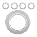 Beavorty Anelli in Metallo per Casette Nido Uccelli 5 Pezzi 55 MM Protezione Anti-Morso Accessori per Nidi di Pappagalli Facile Montaggio e Sostituzione