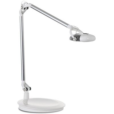 Humanscale Element 790 LED Light: Element Desktop Base - Arctic White (high Gloss)