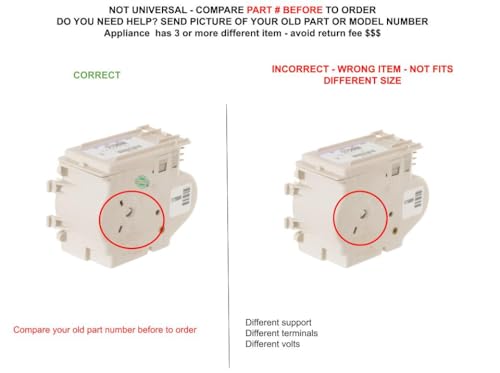 WH12X10164 CKDX10164X Compatible with GE Washer/Dryer Timer fits Old Number WH12X10164