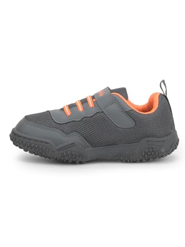 Image of Liberty Lucy&Luke Quick-1 Velcro Walking Shoes for Kids with PVC Sole | Black & Grey | Suitable for Outdoor & Jogging| Comfortable & Durable