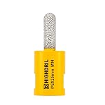 HIGHDRIL Diamond Mortar Raking Bit - 8 mm x 25 mm, M14 Thread Diamond Mortar Cutter for Old Mortar, Blown, Damaged Brick or Natural Stone Removal