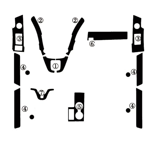 Rénover l'intérieur automobile avec l'autocollant de moulage console centrale Honda CRV