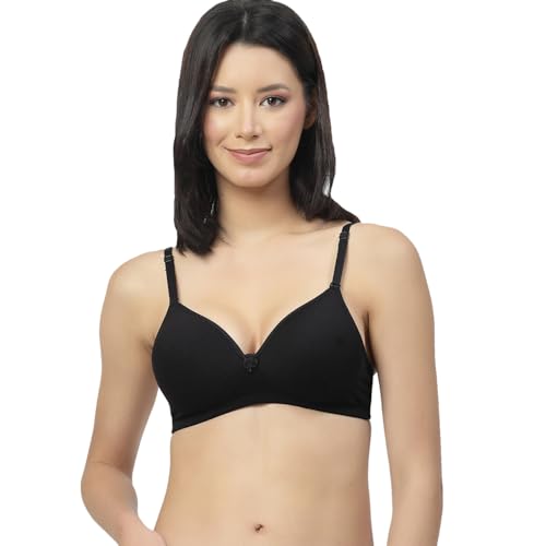 Image of Floret Women's Convertible-Straps T-Shirt Bra Lightly Padded & Non-Wired Medium Coverage Bra