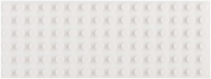 White 8x16 Plates Bulk, 20 Piece Classic Building Plates 8x16, Compatible with Lego Parts and Pieces(Color:White)