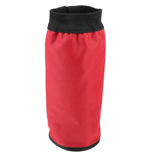 LALADEFIEE Red Sturdy Drumstick Storage Barrel, Practical Red Drum Stick Holder for Percussion Instruments, Single-Screw Drumstick Container Suitable for Drum Kit Accessories