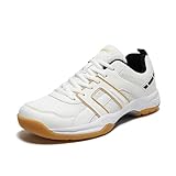 Shocanm Pickleball Shoes for Women -Tennis Sneakers for Men, Cross Training Shoes, Athletic Shoes for Court Racquet, Walking White Sneakers with Arch Support & Wide Toe Box