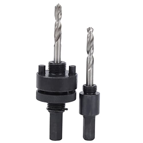 Kit Brilluxa para Sierra de Agujeros, Cortador de Taladro de Acero de Alta Velocidad (HSS) y Abreagujeros Redondos con Llave y Arbor de Tornillo para Tablaroca, Madera Blanda, Contrachapado, Plástico, PVC y Tareas Generales de Corte en Taller miniatura 6