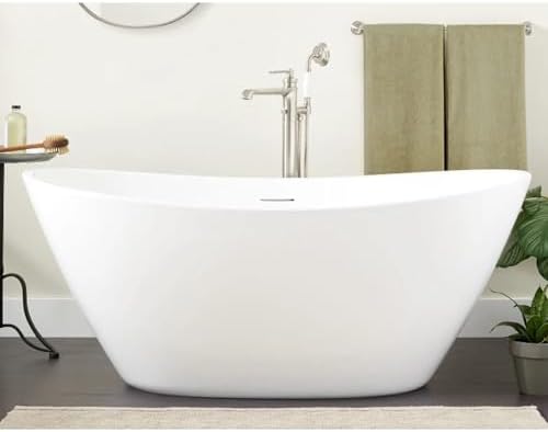 Signature Hardware 483530 Treece 66" Acrylic Freestanding Tub