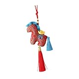LRXFPIYF Colgante del año del Caballo, decoración para el Festival de, Suministros portátiles para Fiestas, Mascota, Animales del zodíaco, Rojo
