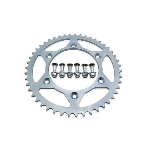 ユニバーサルモーターサイクルリアチェーンスプロケット42T 45T 48T 50T 52T Exc SX XCW EXCF SXF MXC LC4 SMR 125 144 150 200 250 300 450 525アフターマーケット交換(steel-4