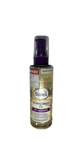 Balea Reinigungsöl, 100 ml Flasche - Reinigt sanft Gesicht, Augen und Lippen - Parfümfrei und mit Arganöl