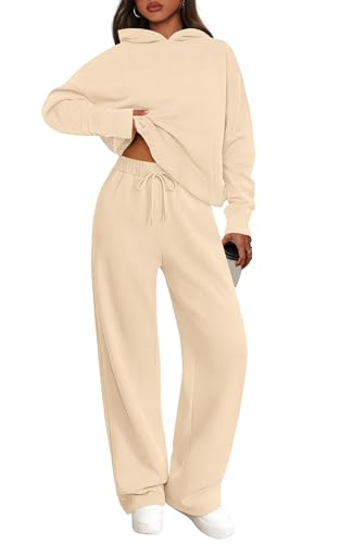 PRETTYGARDEN Women's 2 Piece Outfits Fall Spring Sweatsuits Oversized Hoodies