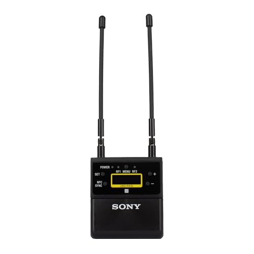 Kit de micrófonos lavalier inalámbricos Sony UWP-D27 dual (UC25: 536–608 MHz) para grabación y streaming, con receptor dual y emparejamiento NFC miniatura 6