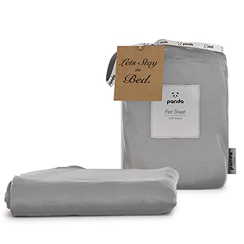 Image of 100% Bamboo Flat Sheet (Quiet Grey, UK Single)