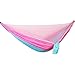Produktbild Gflyme Camping Hängematte mit Moskitonetz, bewegliches leichtes Parachute Doppelhängematte für Outdoor Backpacking Wandern Reisen, Veranda, 290 * 140 cm,Rosa