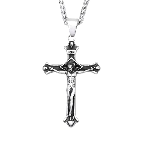 Amulette croix classique pour homme et femme : un bijou protecteur au design traditionnel