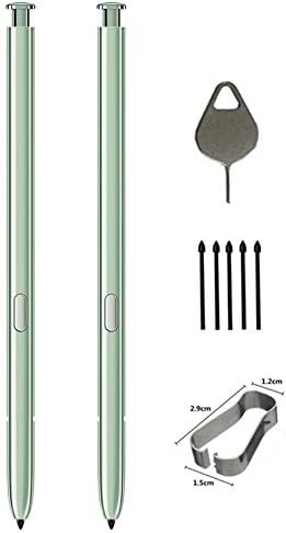2PCS Galaxy Note 20 Pen,Stylus Touch S Pen Replacement for Galaxy Note 20 Note 20 Ultra 5G Stylus S Pen (Without Bluetooth) +Tips/Nibs+Eject Pin (Green)