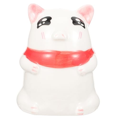 Cabilock Tarro de Palillos de Dibujos Animados criba vibradora dispensadores Tapas Pimienta Palillos de con Sabor Mini Lindo palillo de envase de moldadientes cerámica Rosa