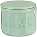 Tablecraft HJSC10 Salt Cellar with Lid, 3.75" x 3.75" x 3.125", Green