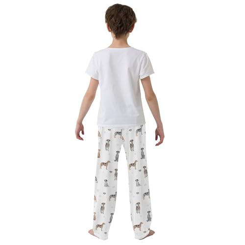 Boys' Pants Catahoula Leopard Dog Long Bottoms Jogger Pants Elastic Waist Trousers with Pockets S-XL3