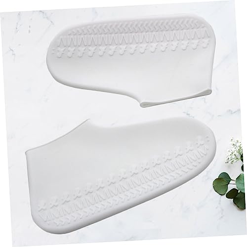SUPVOX 2 pares cubre zapatos para niños, cubiertas impermeables antideslizantes de silicona para adultos y niños miniatura 6