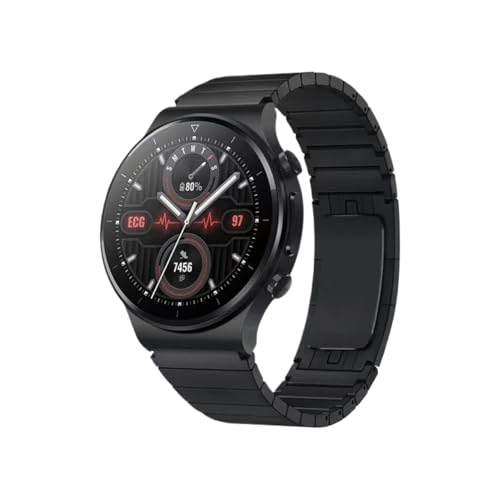 [LOKLNEYK] 22mm ���^���X�e�����X�X�`�[���u���X���b�g�X�g���b�v �ɓK������Huawei Watch GT5/4/3/2 Pro�AXiaomi Watch S4/3�p(Black,For Xiaomi Watch S4)