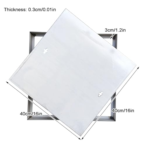 Tapa de inspección para tanque séptico resistente en acero inoxidable 3