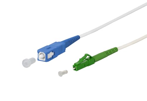 METZ CONNECT OpDAT Patchkabel, SC-S/LC-S APC OS2, 15 m
