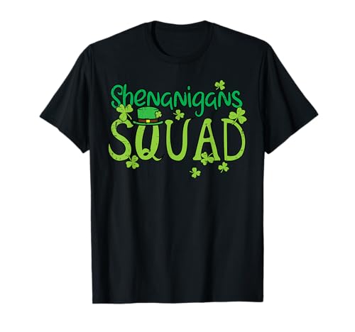 Día de San Patricio Shenanigans Squad Saint Paddys para hombres, mujeres y niños Camiseta