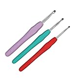 Crochet Hooks 4.5mm 5.5mm 6.5mm Crochet Needles QLRFFLJOY 3 pcs Crochet Hook Set DIY Yarn Weaving Tools for Knitting Gloves, Shoes, Bags, Hats, Socks, Scarf