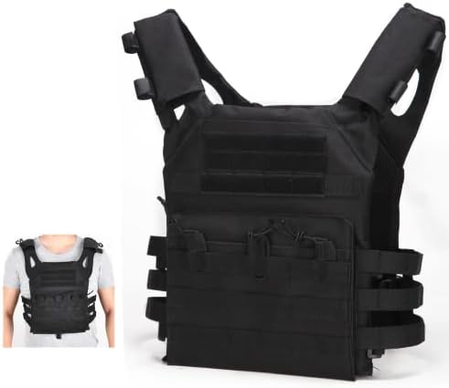 E-HORDE Tatical Vest,Tactical Battle Vest,Adjustable Military Vest, Tactical Vest for Men Suitable for Outdoor Fishing Hunting Spo 45x35x20cm