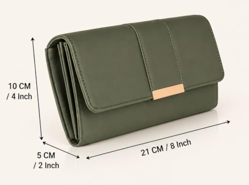 Image of Trendy PU Multi Zip Pocket Daily Use Purse for Women Wallet Bag for Girls Clutches Bag for Women Multicolour Small Handbag Multi card slots phone pocket ladies purse