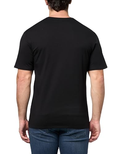 Image of Karl Lagerfeld Men's Crewneck Short Sleeve Graphic Design Relaxed Fit T-Shirt