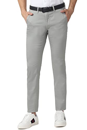Image of Van Heusen Men's Mid Rise Regular Fit Ankle-Length Twill Chinos