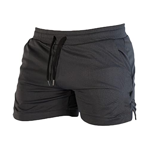Men's Casual Bodybuilding Gym Shorts Workout Training Quick Dry Short Pants Lightweight Fitness Exercise Shorts