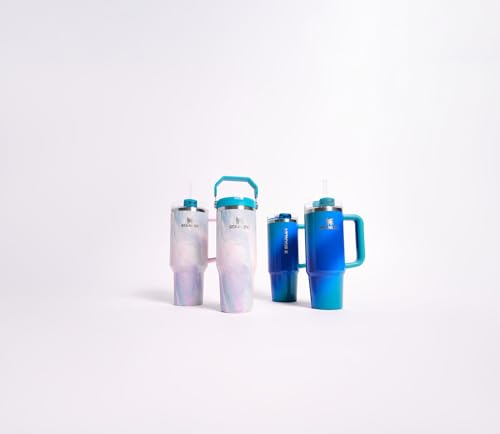 Image of STANLEY IceFlow 2.0 Flip Straw Tumbler with Handle 20 oz | Twist On Lid and Flip Up Straw | Leakproof Water Bottle | Insulated Stainless Steel | BPA-Free | Sea Glass Plume