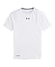 Under Armour Men's HeatGear Sonic Compression Short Sleeve Shirt, Black/White, L