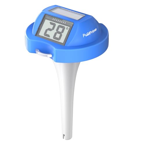 Alimentazione solare: termometro da piscina ad energia solare, non c'è bisogno di sostituire le batterie. Disponibile tutto l'anno.