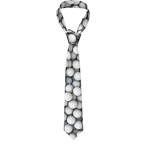 Golf Balls Ties For Men Classic Slim Necktie Man Gift Casual Neck Tie