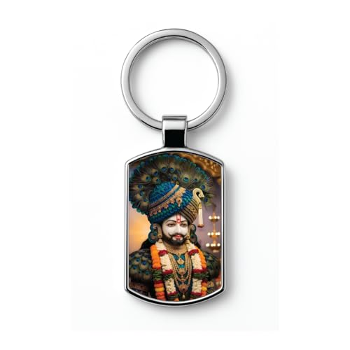 Image of Stylish Metal Keychains with Permanent Glossy Print - Inspirational Quotes & Spiritual Designs - Perfect Key chains for loved ones, Personal Use, Gifts & Return Gifts