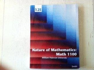 Nature of Mathematics: Math 1100-WIlliam Paters... 1285144279 Book Cover