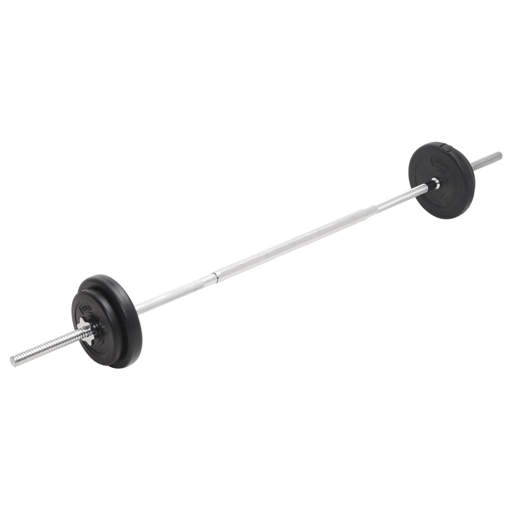 vidaXL Langhantel Kurzhantel Set Hantelset Hantelstange Langhantelstange Dumbbell Hantelscheiben Hantel Krafttraining Gewichtsscheibe 30kg