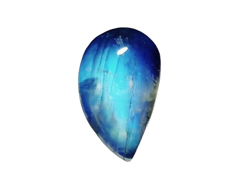 Pierre de lune naturelle de 12 x 19 mm pour bricolage de bagues et colliers