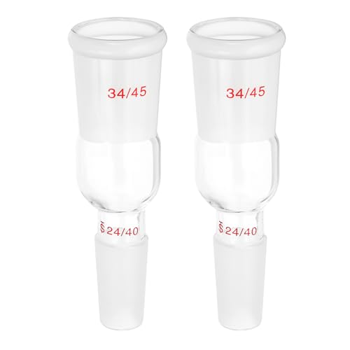 Joint de connexion étanche en verre borosilicaté 34/45 vers 24/40 pour montage sous vide