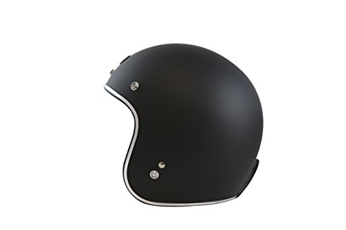 Torc T50 Route 66 3/4 Open Face Helmet (Flat Black, X-Large) #TOP22