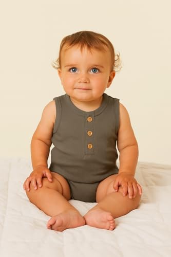 Image of TuddyBuddy 100% Cotton Romper /Jumpsuit /Bodysuit Set for Baby (Pack of 2 Playsuits)