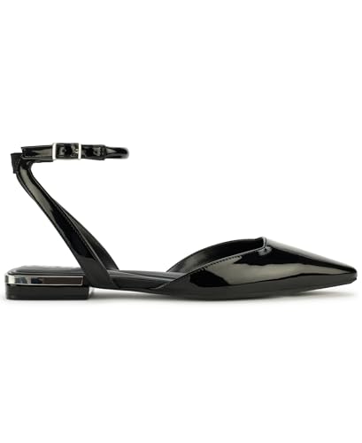DKNY Womens Cacia Pointed Toe Ballet Flat with Ankle Strap 5